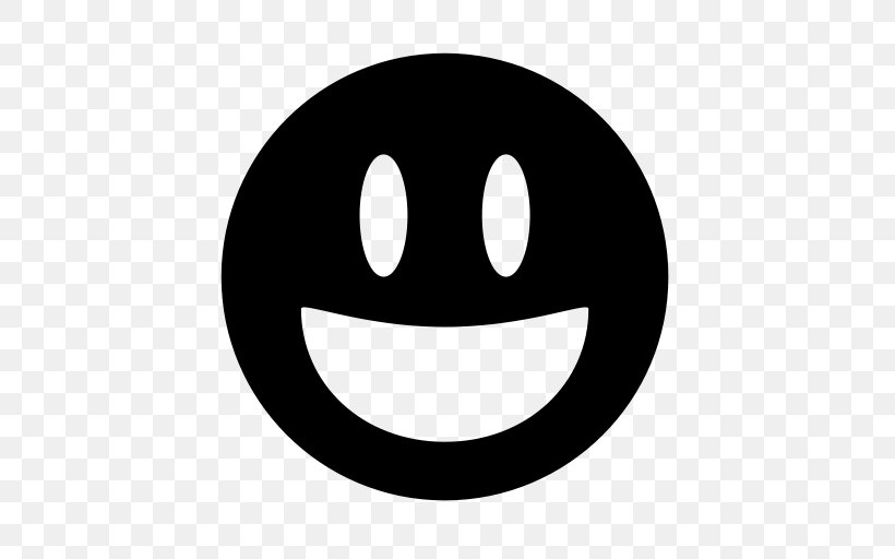 Smiley Emoticon Symbol, PNG, 512x512px, Smiley, Black And White, Emoticon, Face, Facial Expression Download Free