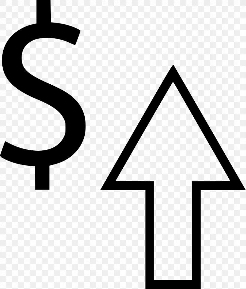 Clip Art Arrow, PNG, 834x980px, Dollar Sign, Area, Black And White, Brand, Chart Download Free