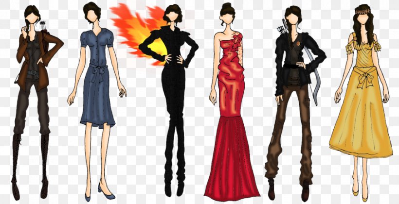 Katniss Everdeen The Hunger Games Art Film, PNG, 900x461px, Katniss Everdeen, Art, Costume Design, Drawing, Dress Download Free