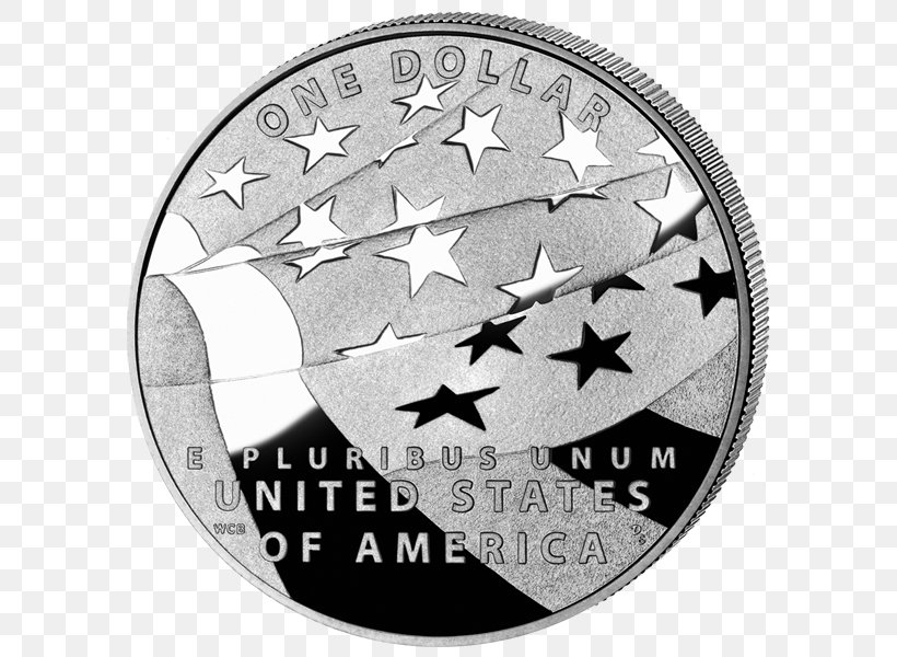 United States Dollar Dollar Coin Silver, PNG, 600x600px, United States, Black And White, Coin, Collecting, Commemorative Coin Download Free