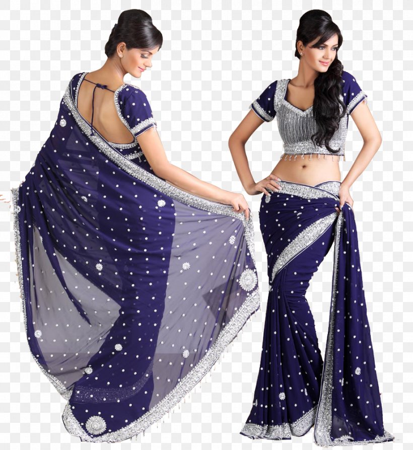 Wedding Sari Choli Wedding Dress Georgette, PNG, 917x1000px, Sari, Blouse, Blue, Chiffon, Choli Download Free