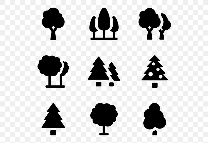 Rainforest Vector, PNG, 600x564px, Tree, Black, Black And White, Black M, Forest Download Free