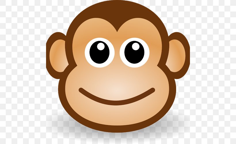Ape Monkey Drawing Clip Art, PNG, 500x500px, Ape, Cartoon, Drawing, Face, Mammal Download Free