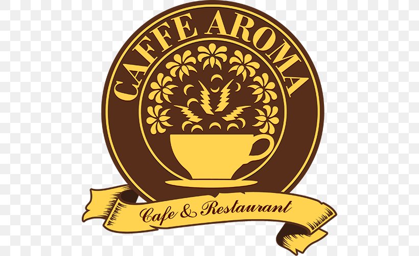 Coffee Cafe نكهة القهوة Caffè Mocha Aroma Café, PNG, 500x500px, Coffee, Badge, Brand, Cafe, Coffee Bean Download Free