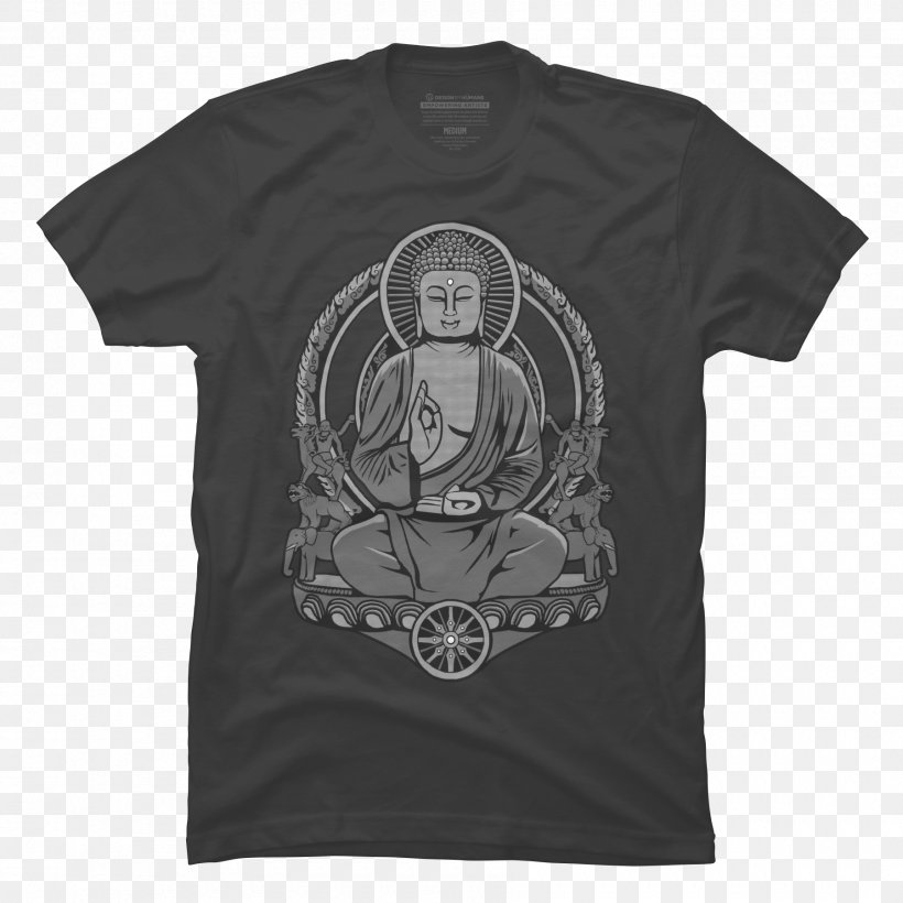 Golden Buddha Buddhism Buddhahood Zen Wallpaper, PNG, 1800x1800px, Golden Buddha, Active Shirt, Black, Brand, Buddhahood Download Free