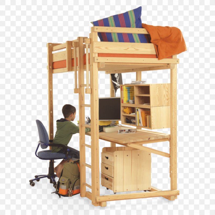 Bunk Bed Furniture Desk Platform Bed, PNG, 1024x1024px, Bunk Bed, Bed, Bed Frame, Bedroom, Chair Download Free