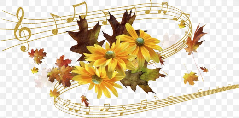 Flower Musical Note Photography, PNG, 3000x1485px, Watercolor, Cartoon, Flower, Frame, Heart Download Free