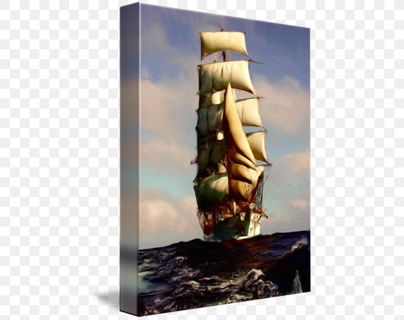 Tall Ship Oil Painting Full-rigged Ship Clipper, PNG, 452x650px, Tall Ship, Barque, Brigantine, Caravel, Clipper Download Free
