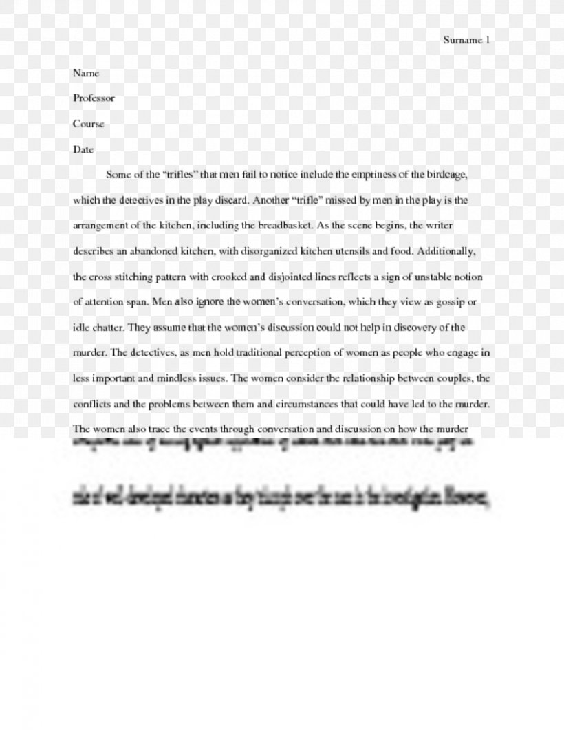 Trifles Essay Personal Statement Thesis Statement School, PNG, 850x1100px, Trifles, Area, Argumentative, Black And White, Brand Download Free