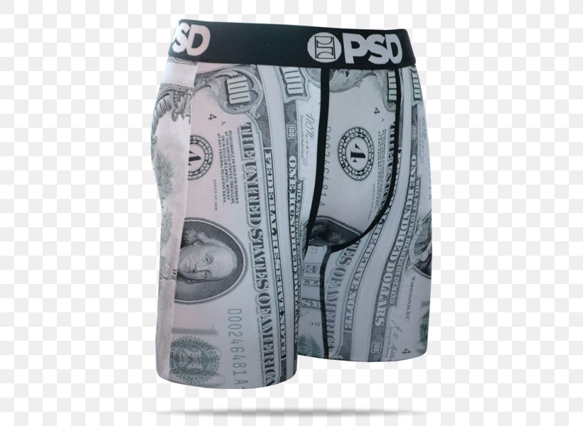 Briefs Underpants United States One Hundred-dollar Bill Currency United States One-dollar Bill, PNG, 600x600px, Watercolor, Cartoon, Flower, Frame, Heart Download Free