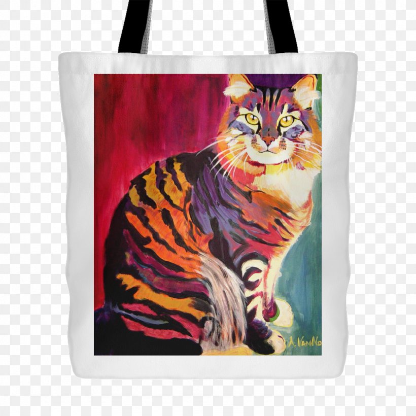 Cat Portrait Painting Printmaking Art, PNG, 1024x1024px, Cat, Art, Artist, Cat Like Mammal, Gallery Wrap Download Free