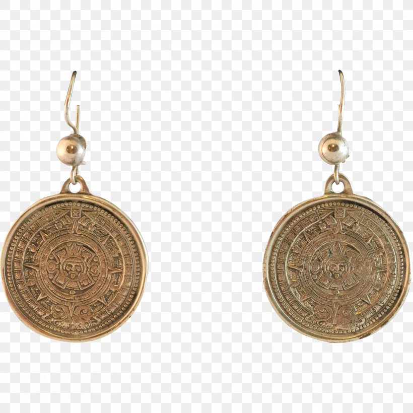 Earring Jewellery Sterling Silver Gold, PNG, 1847x1847px, Earring, Aztec Calendar, Aztecs, Brass, Brisbane Download Free