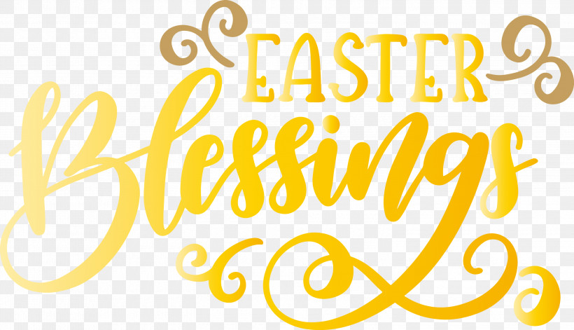 Happy Easter, PNG, 3000x1725px, Happy Easter, Line, Text, Yellow Download Free