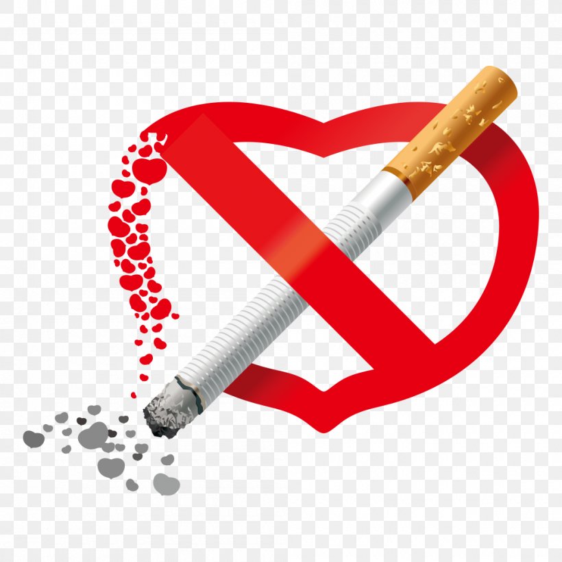 Smoking Cessation Smoking Ban Tobacco Smoking, PNG, 1000x1000px, Watercolor, Cartoon, Flower, Frame, Heart Download Free