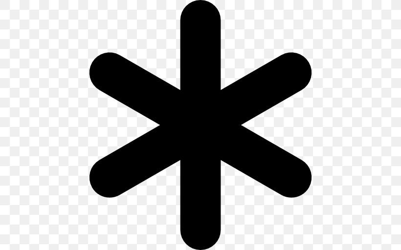 Asterisk Symbol, PNG, 512x512px, Asterisk, Black And White, Computer Software, Github, Symbol Download Free