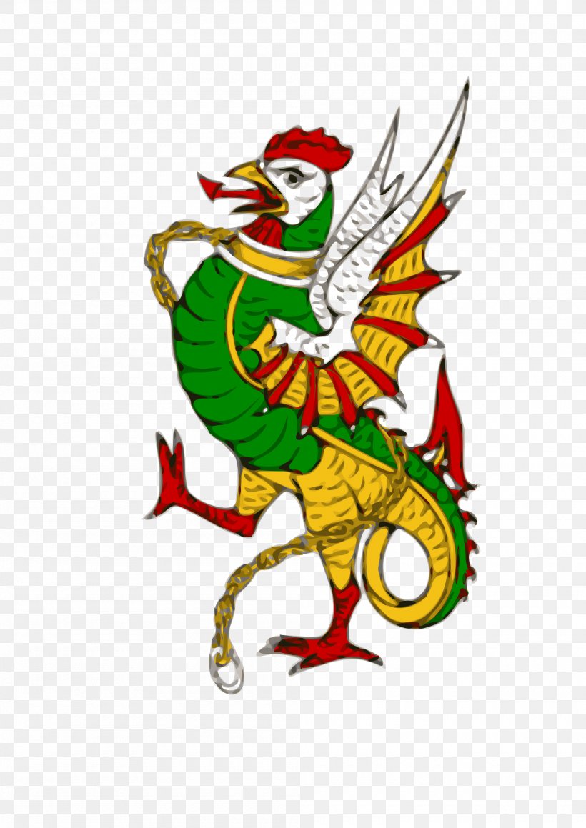 Dragon Cockatrice Heraldry Coat Of Arms Legendary Creature, PNG, 2000x2828px, Dragon, Amphiptere, Art, Basilisk, Beak Download Free