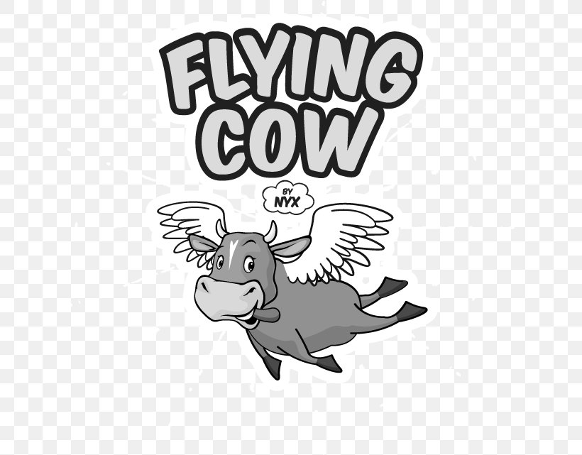 The Flying Cow: Research Into Paranormal Phenomena In The World's Most Psychic Country Cattle Club NYX Mammal, PNG, 631x641px, Flying Cow, Area, Art, Black And White, Bottle Download Free