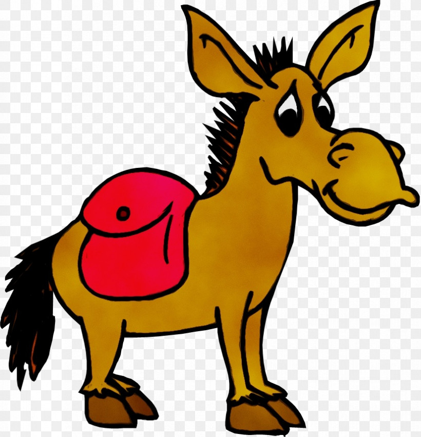 Cartoon Burro Animal Figure Wildlife Livestock, PNG, 827x859px ...