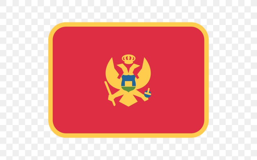 Emoji Flag Of Montenegro Flag Of Kosovo, PNG, 512x512px, Emoji, Area, Brand, Emojipedia, Flag Download Free