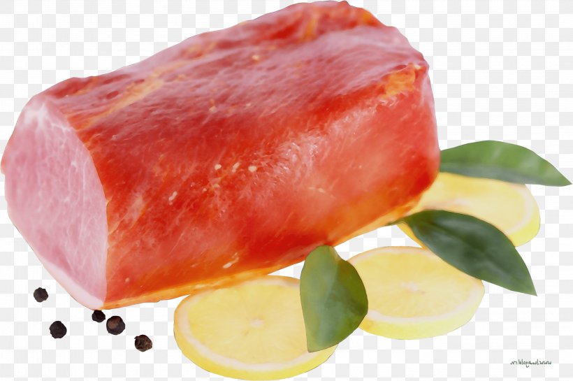 Food Cuisine Animal Fat Ingredient Dish, PNG, 2954x1966px, Watercolor, Animal Fat, Bayonne Ham, Cuisine, Dish Download Free