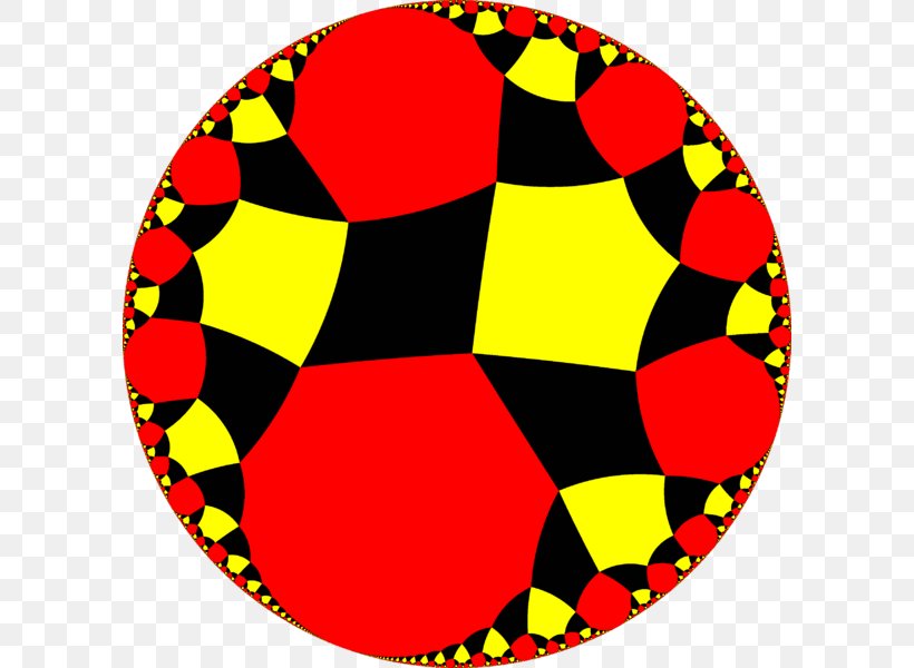 Poincaré Disk Model Rhombipentahexagonal Tiling Tessellation Uniform Tiling Geometry, PNG, 600x600px, Rhombipentahexagonal Tiling, Area, Ball, Geometry, Heptagonal Tiling Download Free