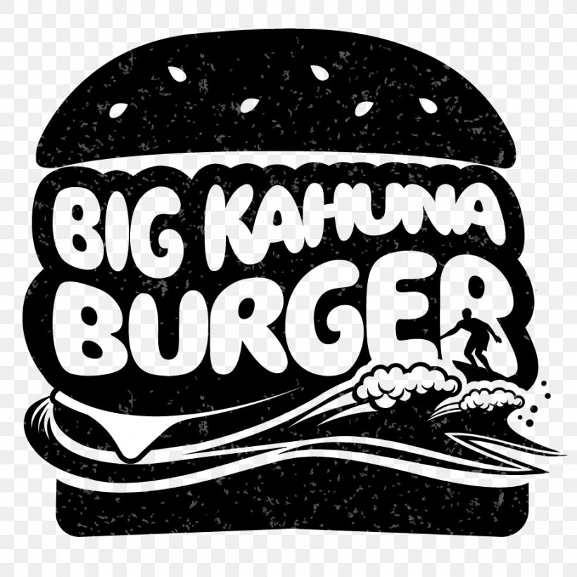 Big Kahuna Burger Hamburger Slider Logo, PNG, 922x922px, Big Kahuna Burger, Barbecue, Black, Black And White, Brand Download Free