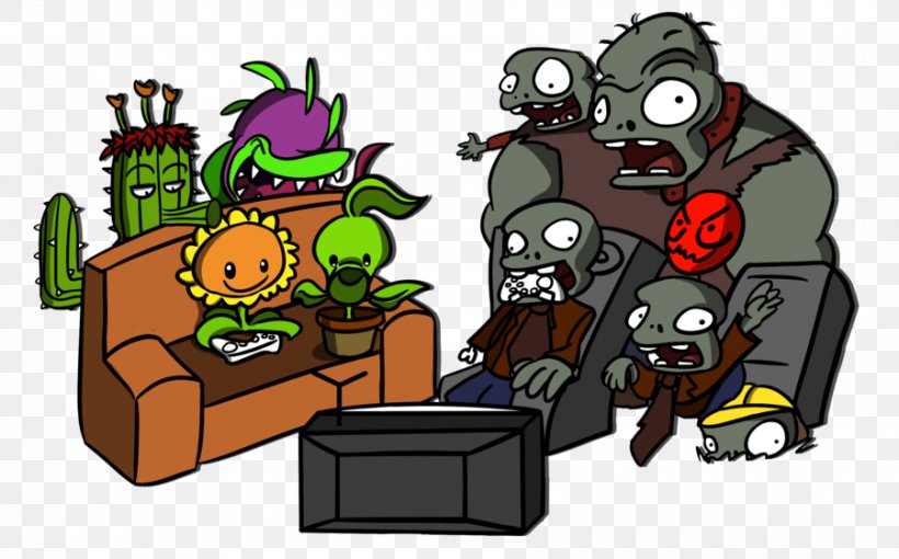 Plants Vs. Zombies: Garden Warfare 2 Plants Vs. Zombies 2: It's About Time Plants Vs. Zombies Heroes, PNG, 900x560px, Watercolor, Cartoon, Flower, Frame, Heart Download Free