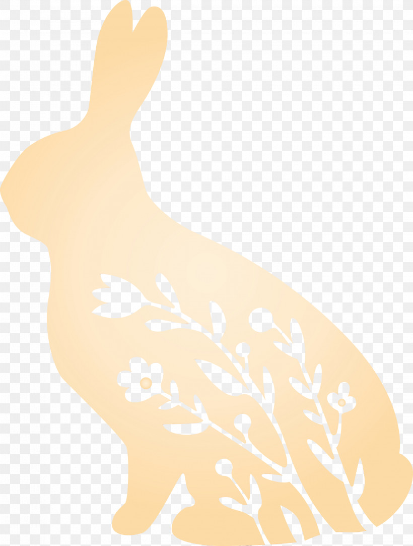 Rabbit Rabbits And Hares Hare Animal Figure Tail, PNG, 2270x3000px, Floral Bunny, Animal Figure, Easter Day, Fawn, Floral Rabbit Download Free