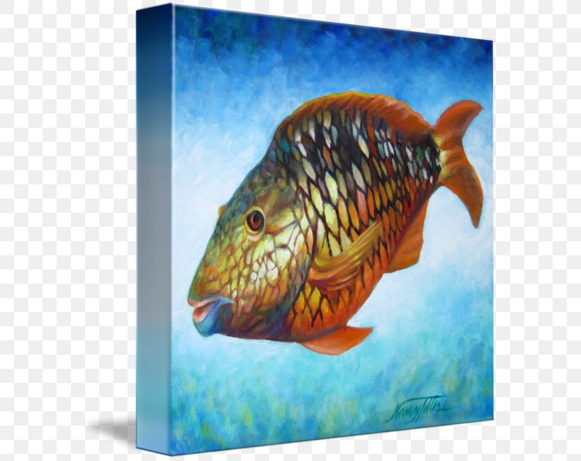 Canvas Print Oil Painting Printing, PNG, 589x650px, Canvas Print, Art, Canvas, Coral Reef Fish, Ecosystem Download Free