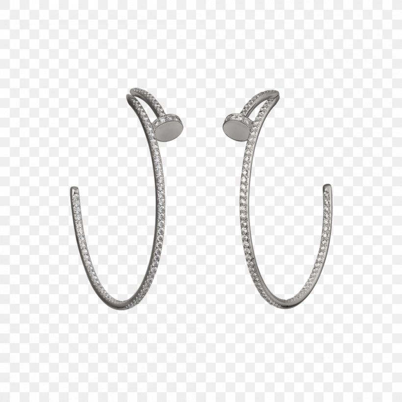 Earring Jewellery Cartier Silver Colored Gold, PNG, 1000x1000px, Earring, Body Jewellery, Body Jewelry, Cartier, Colored Gold Download Free