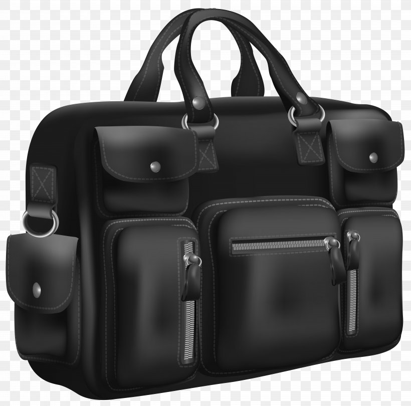 Briefcase Tasche Bag Leather Clip Art, PNG, 8000x7905px, Briefcase, Backpack, Bag, Baggage, Black Download Free