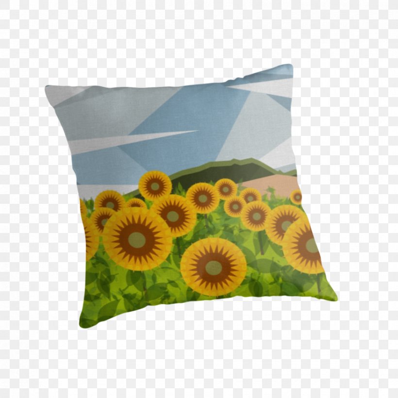 Cushion Throw Pillows Sunflower M, PNG, 875x875px, Cushion, Flower, Flowering Plant, Pillow, Sunflower Download Free