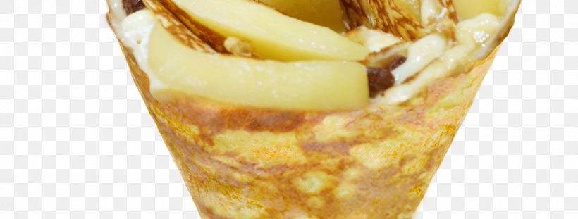 Sundae Crêpe Ice Cream Take-out Pancake, PNG, 845x321px, Sundae, Dessert, Dinner, Flavor, Food Download Free