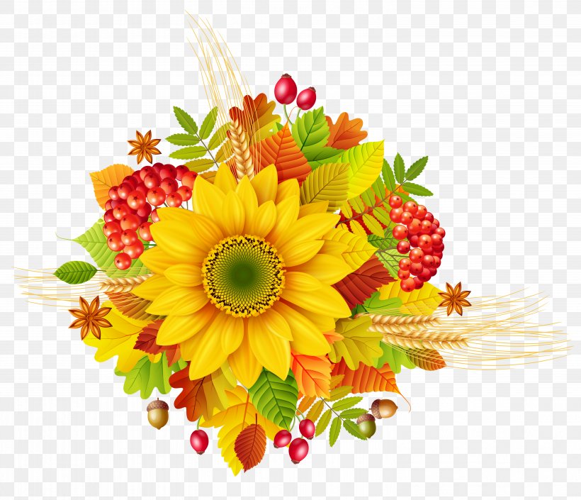 Autumn Flower Clip Art, PNG, 5991x5151px, Thanksgiving, Autumn, Autumn Leaf Color, Chrysanths, Cut Flowers Download Free