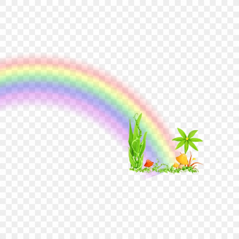 Rainbow Drawing, PNG, 1000x1000px, Rainbow, Arc, Color, Drawing, Green Download Free