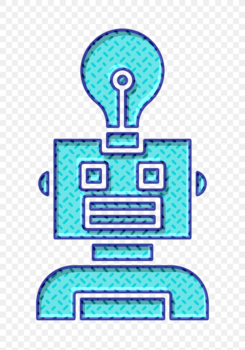 Robot Icon Robots Icon Idea Icon, PNG, 696x1168px, Robot Icon, Aqua, Electric Blue, Idea Icon, Line Download Free