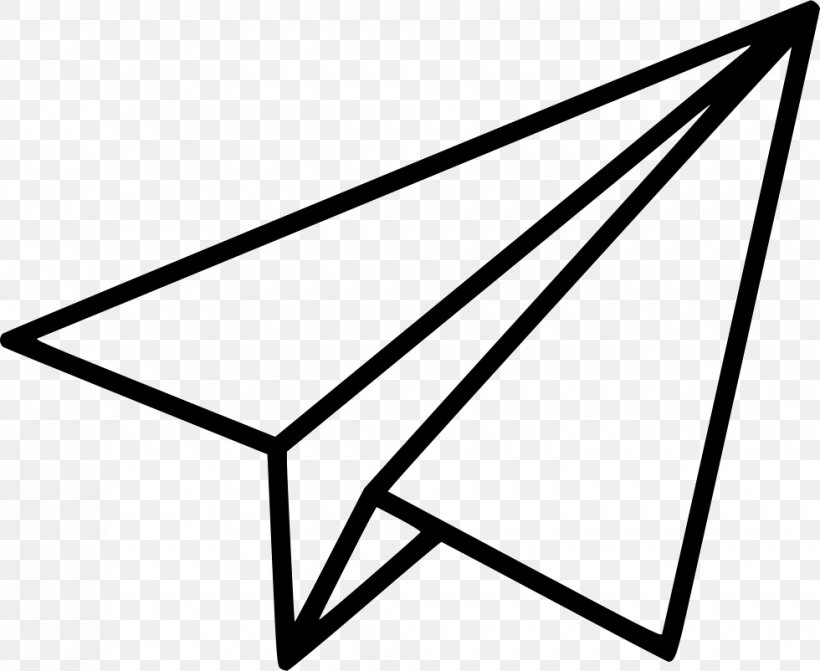 Airplane Paper Plane Clip Art, PNG, 980x802px, Airplane, Area, Black, Black And White, Drawing Download Free