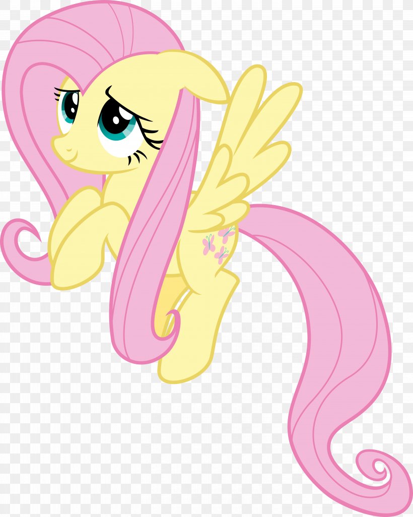 Fluttershy Pony Rarity Akko Kagari, PNG, 6000x7510px, Watercolor, Cartoon, Flower, Frame, Heart Download Free