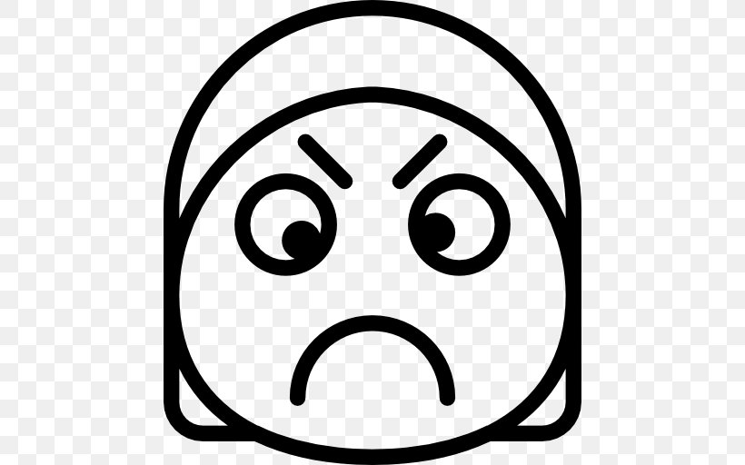 Smiley Emoticon Face, PNG, 512x512px, Smiley, Anger, Black And White, Emoticon, Face Download Free