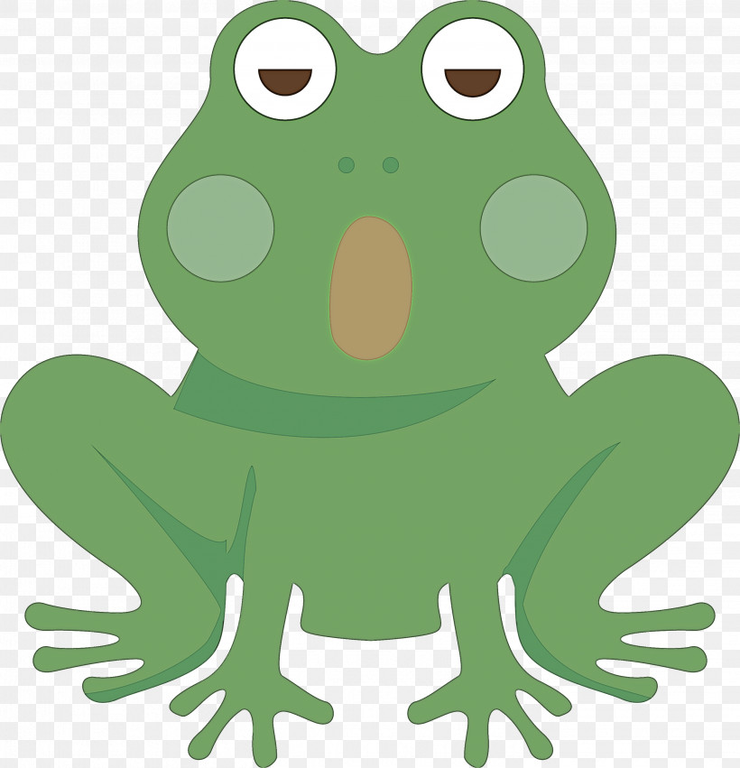 True Frog Toad Frogs Cartoon Tree Frog, PNG, 2889x3000px, Frog, Cartoon, Frogs, Green, Science Download Free
