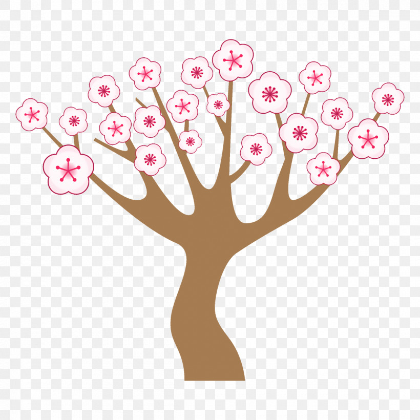 Plum Tree Plum Winter Flower, PNG, 1200x1200px, Plum Tree, Branch, Cherry Blossom, Hand, Leaf Download Free