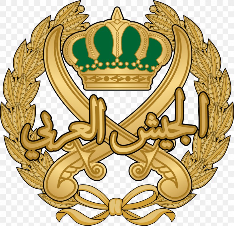 Royal Jordanian Army Jordanian Armed Forces Emirate Of Transjordan, PNG, 1059x1024px, Jordan, Air Force, Army, Badge, Brass Download Free
