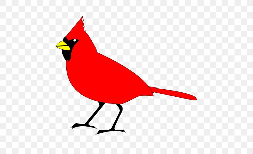 St. Louis Cardinals Northern Cardinal Free Content Clip Art, PNG, 500x500px, St Louis Cardinals, Art, Beak, Bird, Black And White Download Free