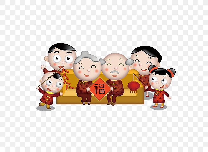 Cartoon Papercutting Illustration, PNG, 600x600px, Cartoon, Art, Child, Chinese New Year, Festival Download Free
