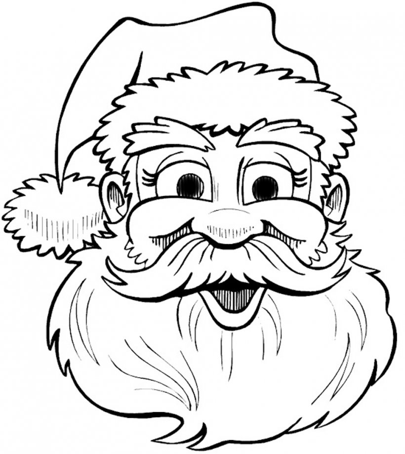 Santa Claus Drawing Christmas Coloring Book Clip Art, PNG, 964x1081px