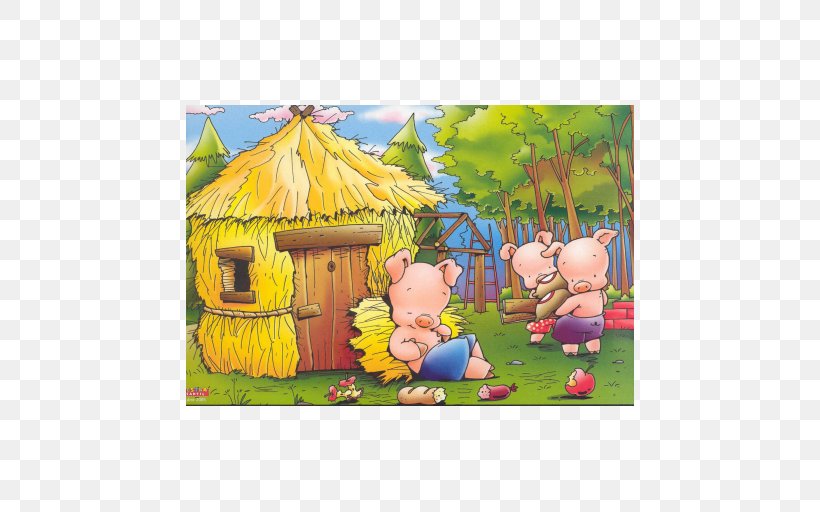The Three Little Pigs Big Bad Wolf Domestic Pig Short Story Fairy Tale, PNG, 512x512px, Three Little Pigs, Art, Big Bad Wolf, Child, Cuento Infantil Download Free