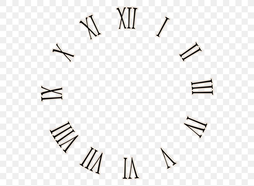 Clock Face Roman Numerals Wall Decal Clip Art, PNG, 600x602px, Clock, Area, Black And White, Clock Face, Diagram Download Free