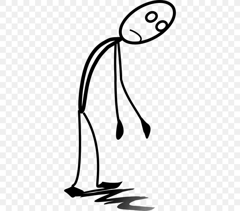 Stick Figure Feeling Tired Clip Art, PNG, 382x720px, Stick Figure, Area, Artwork, Black, Black And White Download Free