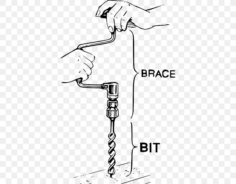 Hand Tool Augers Brace Drill Bit Clip Art, PNG, 399x640px, Hand Tool, Area, Arm, Artwork, Augers Download Free