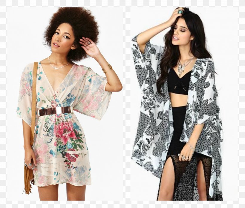 Kimono Sleeve Dress Fashion Clothing, PNG, 3400x2881px, Watercolor, Cartoon, Flower, Frame, Heart Download Free